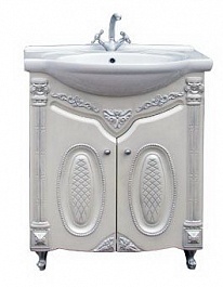 Атолл Мебель для ванной Наполеон 75 серебро – фотография-5